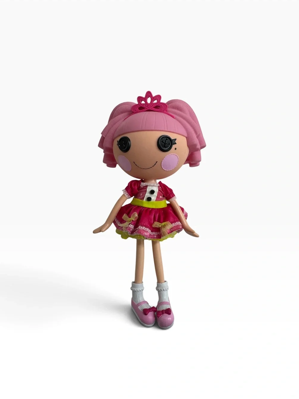 Pink Fashion Doll with Dress and Tiara - Charming Play Doll